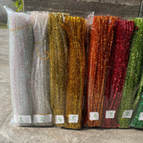 Metallic Bendable Pipe Cleaners - Soft & Thick Chenille Stems for DIY Arts, Crafts, and Creative Decorations (100pcs)