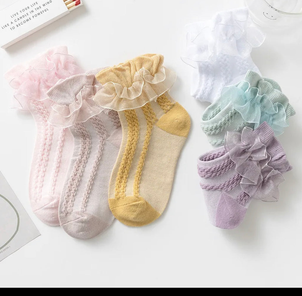 Frilly Elastic Socks (Pack of 5)