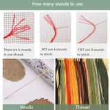 Morris Tree of Life Printed Cross Stitch Kit — 11CT Beginner Starter Set | 3-Strand Thread | Vintage Wall Art