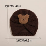 PRE-ORDER - Autumn And Winter Children's Hat Bear Cartoon Baby Pullover Hat