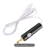Handheld Portable Mini Drill with 3 Attachments for DIY Jewelry Making, Drilling, Woodworking, and Craft Carving