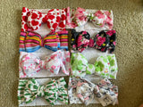 Printed Big Bow Headband (Pack of 6)