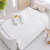 Cartoon White Blanket With A Neck Pillow