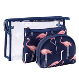 3 pcs Transparent Cosmetic Organizer Beauty Bags
