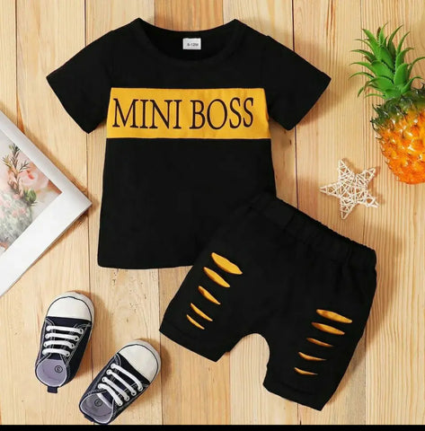 Mini Boss Shirt & Short Set