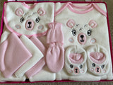 Newborn Teddy Bear Fleece Gift Set (8pcs )