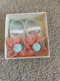 Lace Flower Booties (Pack of 3)