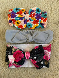 Big Bow Headband Set (Pack of 3)