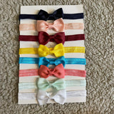 Small Bow Baby Headband Set (8pcs)