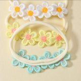 Baby Flower Lace Nylon Headband Set (6pcs)