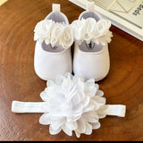 Pre-Order 3D Flower Shoes With Headband