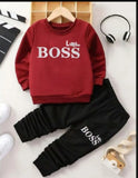 Little Boss Sweatshirt & Trouser Set