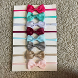 Small Bow Baby Headband Set (8pcs)