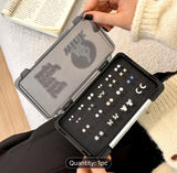 Portable Earring Storage Box with Thick Sponge Design, Suitable for Rings And Earrings