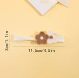 Baby Heart Shape Felt Flower Headband Set (4pcs)