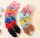 Super Soft Elastic Bowknot Headband Set (20pcs)