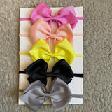 Baby Big Bow Headband Set (5pcs)