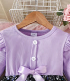 Pre-Order Round Neck Flower Print Dress