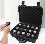 Waterproof Watches & Jewelry Storage Box - 15 Slot