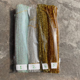Metallic Bendable Pipe Cleaners - Soft & Thick Chenille Stems for DIY Arts, Crafts, and Creative Decorations (100pcs)