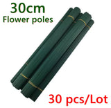 Green Floral Stem, Iron Thick Stems for Flower Arrangements and Craft Projects (Pack of 100)