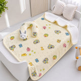 Cartoon Yellow Blanket With A Neck Pillow