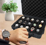 Waterproof Watches & Jewelry Storage Box - 15 Slot