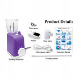 Electric iCord Machine, Automatic Braider Tool Set, Hands-Free Cord Braider for DIY Bracelet Necklace Jewelry Craft Projects Weaving Pink