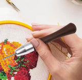 Embroidery Wooden Handle Punch Needle Adjustable Needle Size