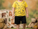 Yellow Bear T-Shirt & Short Set (2pcs)