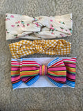 Big Bow Headband Set (Pack of 3)