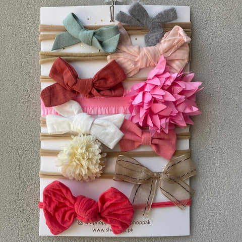 Nylon Baby Headband Set (10pcs)