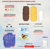 Cute Bee Crochet Kit for Beginners - All-in-One Complete Crochet Set with Yarn, Hook, Pattern & Video Tutorial