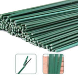 Green Floral Stem, Iron Thick Stems for Flower Arrangements and Craft Projects (Pack of 100)