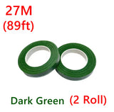 Green Floral Tape, Tape for Flower Arrangements and Craft Projects (Pack of 2)
