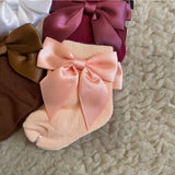 Newborn Cotton Bow Socks (Pack of 6)
