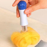 Felting Handle Clover with Seven Needles Wool Tool Applique Craft DIY Sewing Stitch Tools
