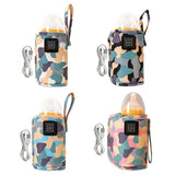 USB Milk Water Warmer Bottle Heater Travel Stroller Insulated Bag Baby