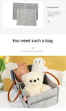 Felt Baby Diaper Storage Bag Portable Childcare Felt Diaper Storage Bag