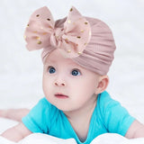 Shiny Bowknot Baby Cap - TEA PINK