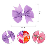 Handmade Baby Bow Tail Butterfly Knot Hair Clip Set (20pcs)