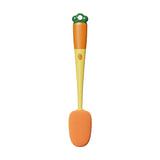 3-in-1 Multi-functional Cup Brush Carrot Shape Cleaning Brush, Sponge Brush Long Handle Water Bottle Cleaning