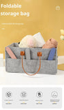 Felt Baby Diaper Storage Bag Portable Childcare Felt Diaper Storage Bag