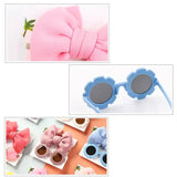 2 Pcs/Set Baby Sunglasses Hairband Set Flower Shape