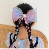 Kids Chiffon Bow Ribbon Hairpin