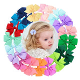 Handmade Baby Bow Tail Butterfly Knot Hair Clip Set (20pcs)