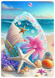 5D Diamond Painting Fantasy Shell Seaside Scenery Full Diamond Embroidery Mosaic