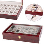 Luxury Wooden Watch Storage Box (Imported) - 24 Slot