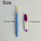 Embroidery Punch Needle Kit with Adjustable Punch Needle Tool and Threader, Embroidery Punch Needle for Beginners