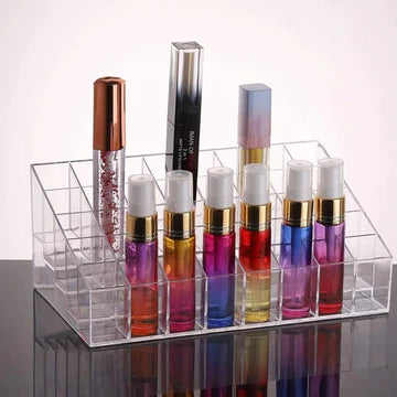 40 Grid Lipstick Box Acrylic Makeup Organizer Storage Box  Nail Polish Storage